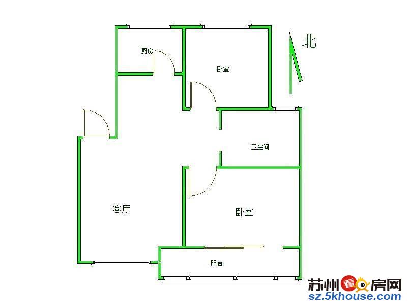 第三实验学校 阿卡迪亚花境两室精装修 有钥匙