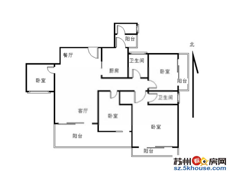 相城高铁新城建发中泱天城四房整租