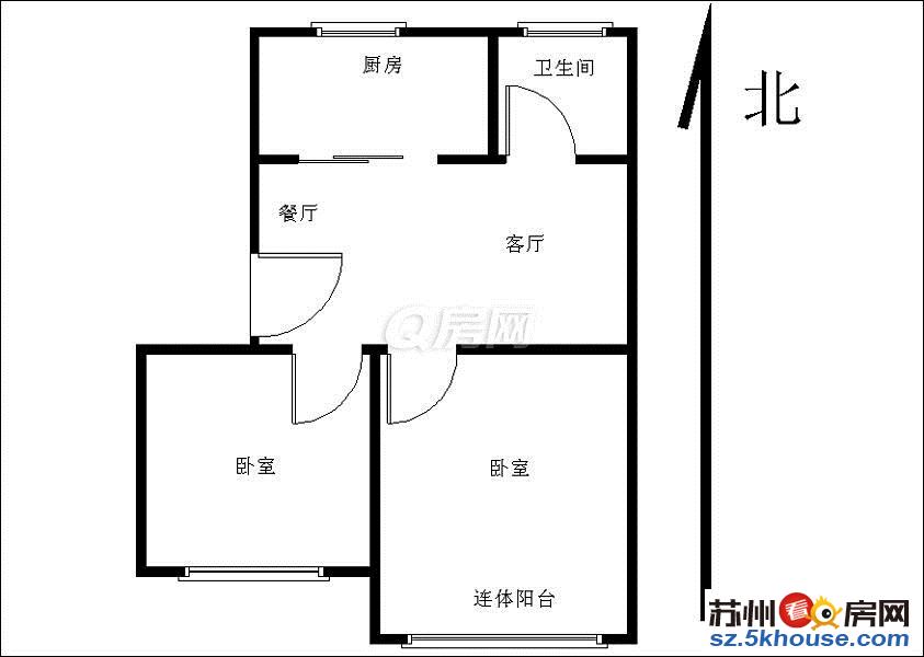 东环路地铁口 干将路小区 徐家浜旁 精装朝南大两房 价位超值