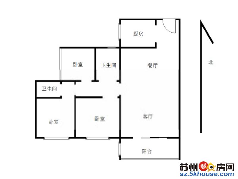 浒关 华通阳山 3室2厅   家电齐全