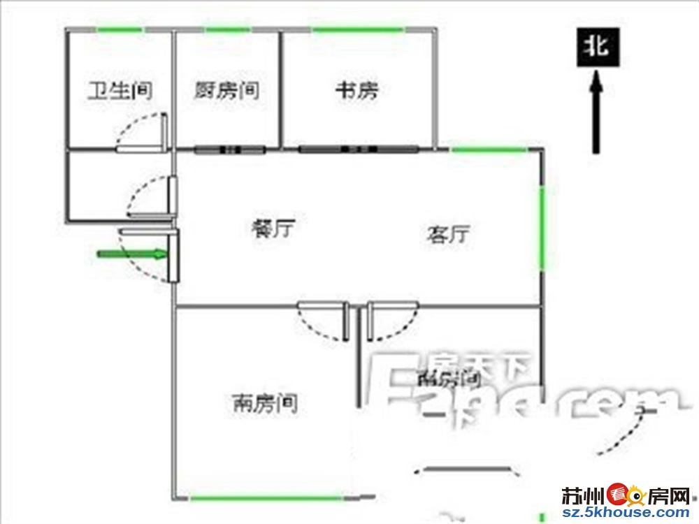 紧邻塔园路1号出口淮海街旁龙湖时代边狮山新苑三房