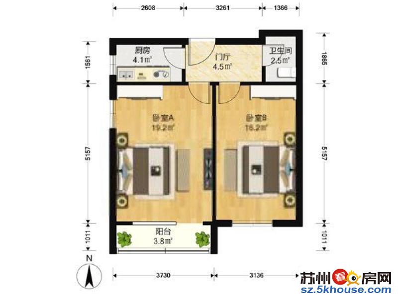 马浜花园 豪装两室 网络电视 近汽车城 包宽带 公交直达地铁