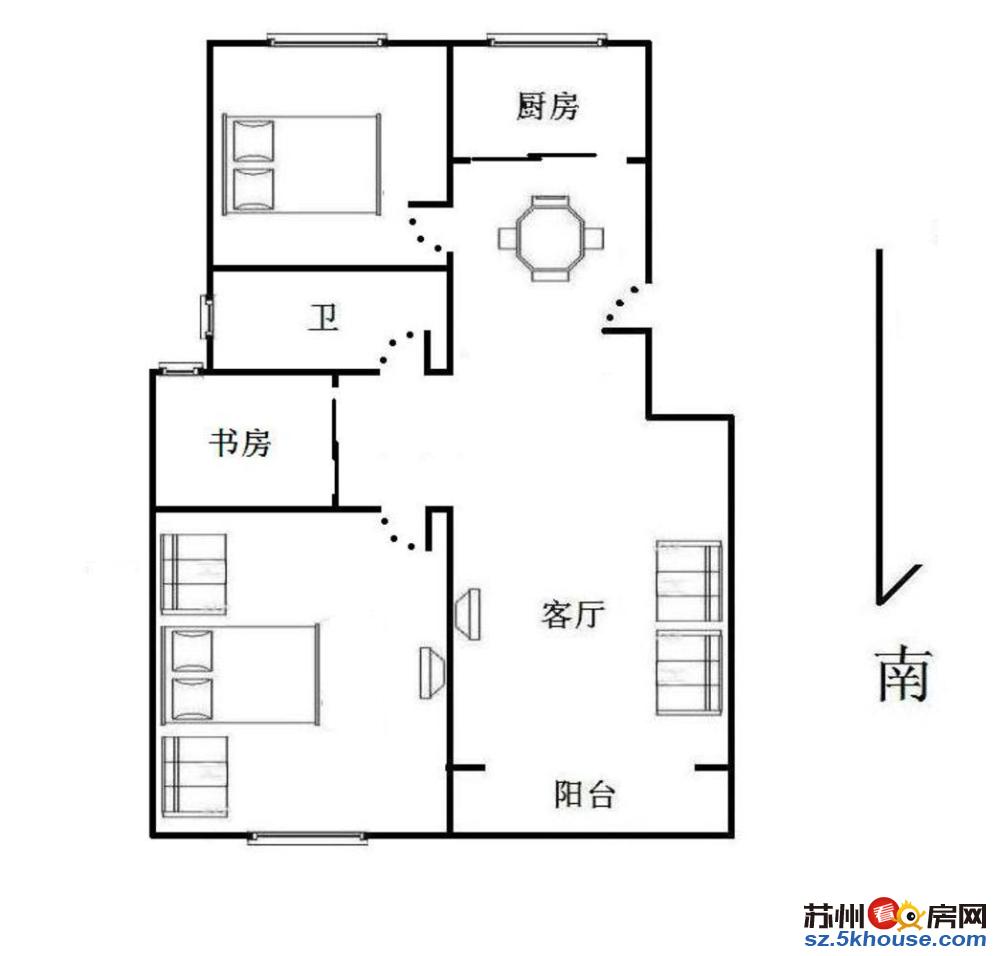 轻轨4号线 金辉融侨城 精装3房2卫 全新装修 拎包入住