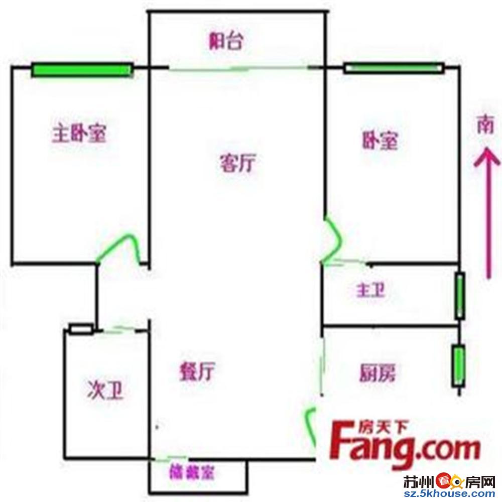 干将东路人民路地铁4号线 乐桥养育巷 通和新村精装修三房