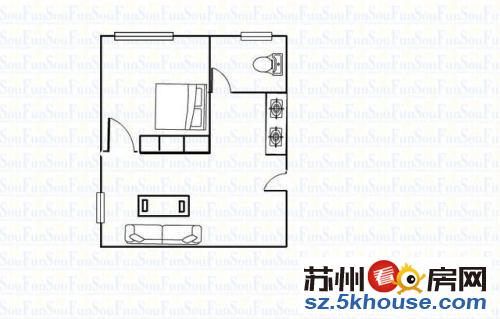 押一付一 彩香一村 精装一室 先到先得 交通方便 环境舒适