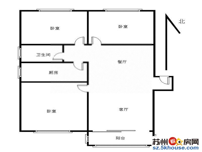 押一付一 三香广场地铁口三香花园 精装3房干净清爽拎包入住