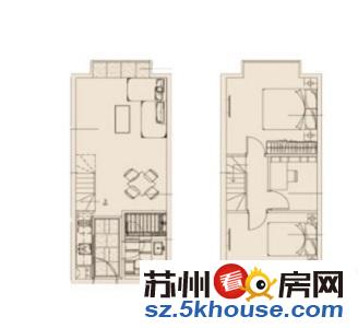 花样城大运城旁 6米挑高复式公寓 精装两房家电家具齐全