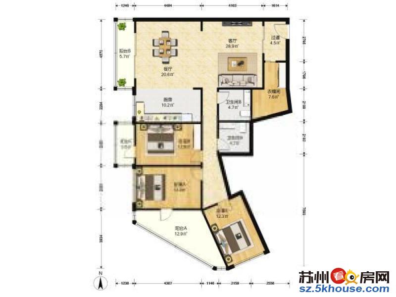 劳动路  西环路  云庭城市花园  三室家电全配  拎包入住