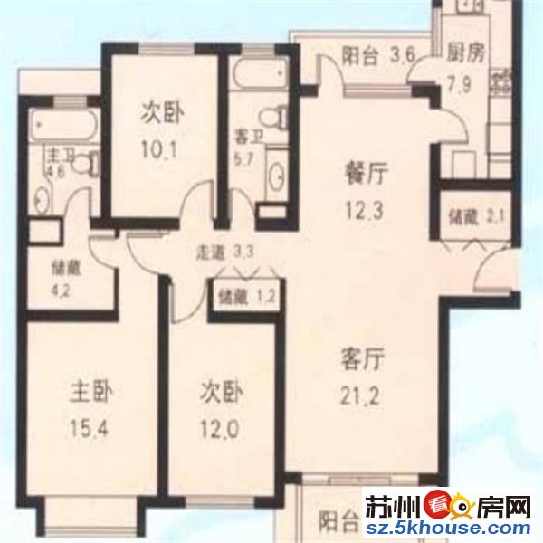 苏福大润发 同济医院 锦邻缘 桐泾商务广场 城市恬园三室月付