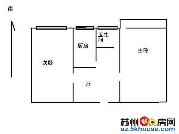 三香新村 地铁2号线 三香广场地铁站 精装两室 押一付一