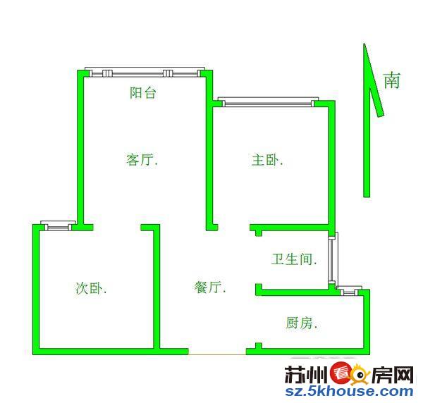 平江双悦1室1厅1卫精装拎包入住草桥平江实验