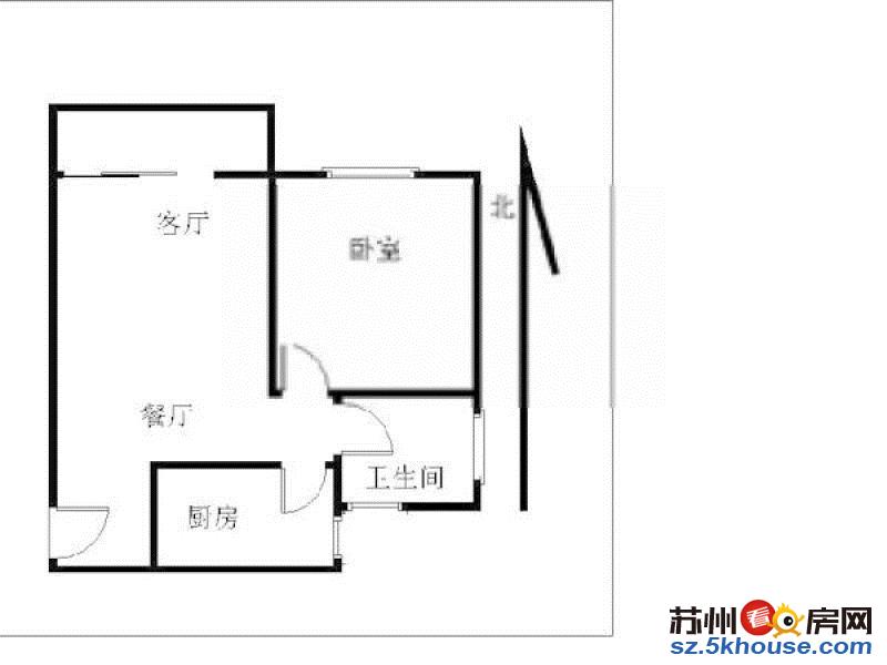 阊胥路南浩街旁 公寓 精装一室 石路女性街 山塘街附近