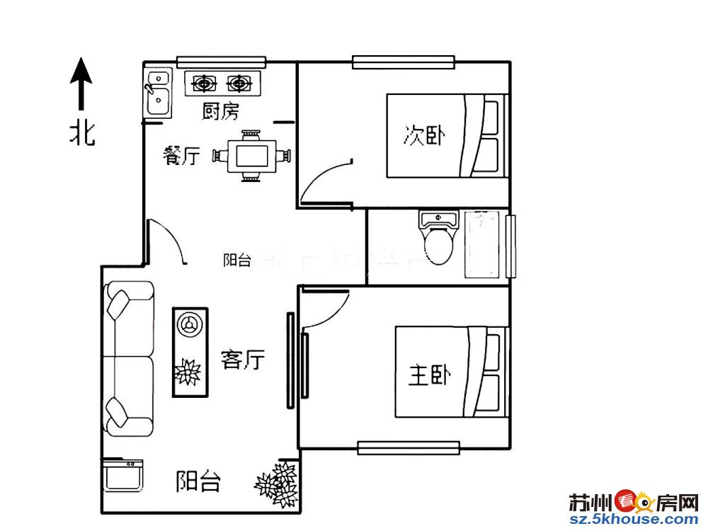 丽都阳光 新装修两房 简单家具家电齐全 小区位置好 生活便利