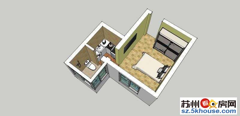 莲香 精装一室一厅 家电齐全 干净整洁 随时看房