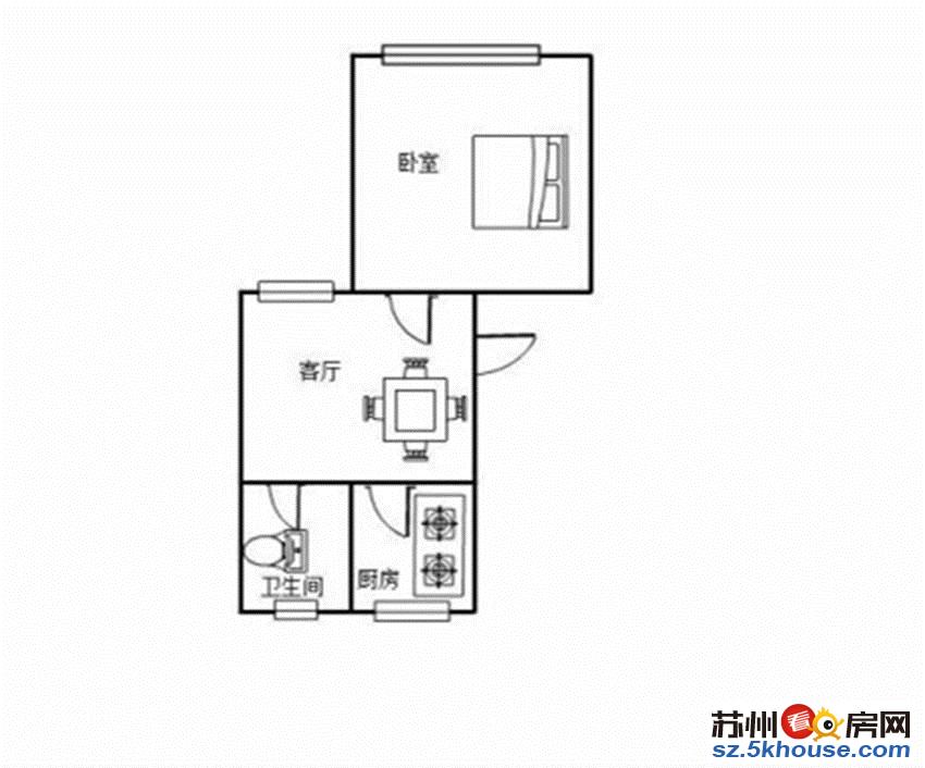 园区莲花五区精装一室出租家具家电齐全随时看房