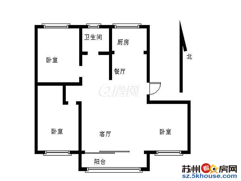 青剑湖 优步花园三室精装修 家电家具齐全 3300月