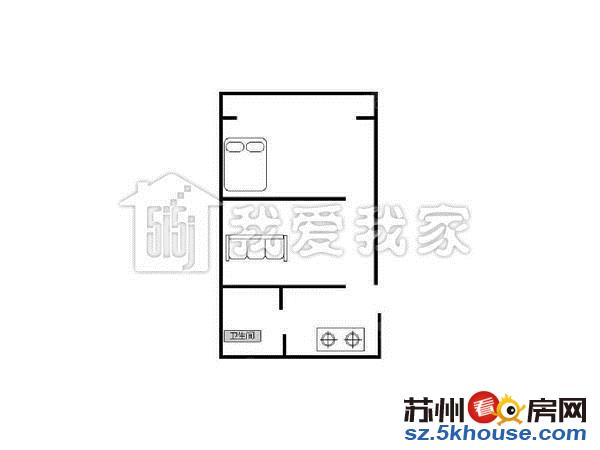 石路 阊胥路 景德路 景苑小区 精装一室 拎包入住 可月付