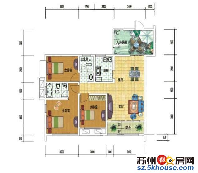 聚宝苑 精装三室 家电家具齐全 盘蠡地铁口 随时看房 有钥匙