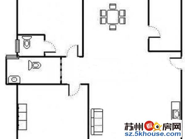 虎池苑 64平 家具家电齐全 年付1900半年1700