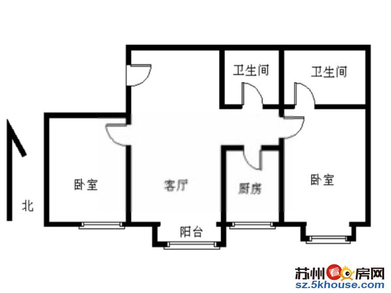 观前街旁 三茅观巷 精装两室 儿童医院旁 繁华地段 押一付一