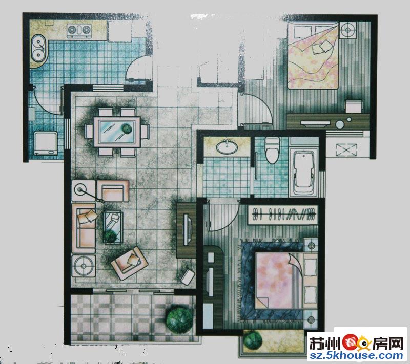 第五元素 精装修两房靠近奥体 华润 车位充足 有钥匙随时看