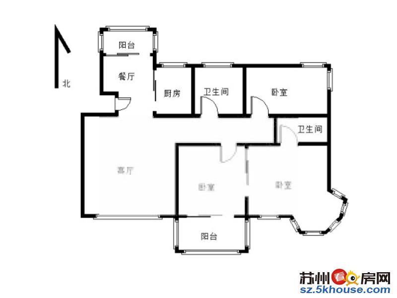 万科金域平江 3室2厅 5500元