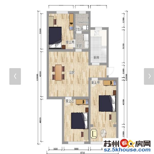 无中芥费 庄先湾路小区精装 二室一厅  首月减1200块钱