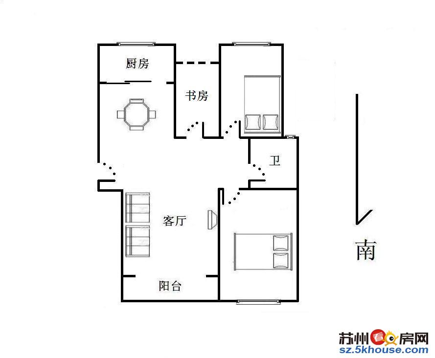 欧风丽苑 精装两房 家具家电齐全 拎包入住 轻轨二号线出口