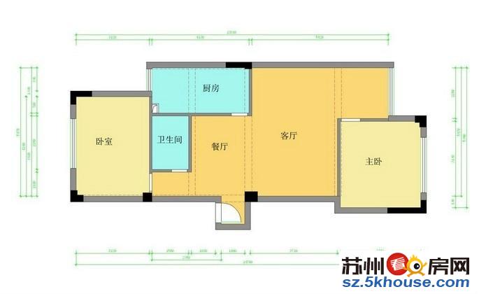 金筑家园两室一厅精装修出租楼层好含