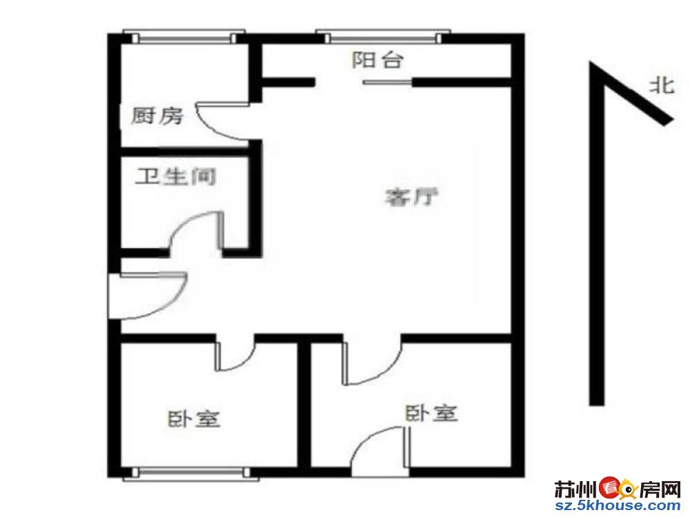 石路步行街 南浩街 老阊门 精装修两室 南北通透 拎包入住