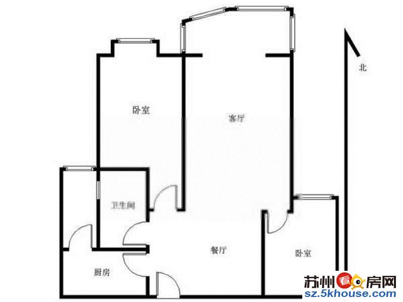 国际两房精装修出租两房朝南房东自住采光好拎包入住