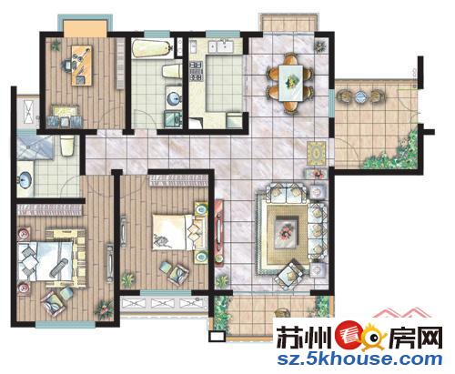 蓝光可可蜜园精装三房 南北通透 家电家具齐全 拎包入住