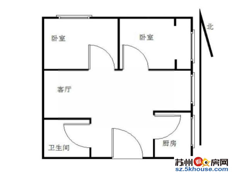 新区外国语新区一中旁 新创竹园自住2房 拎包入住有钥匙随时看