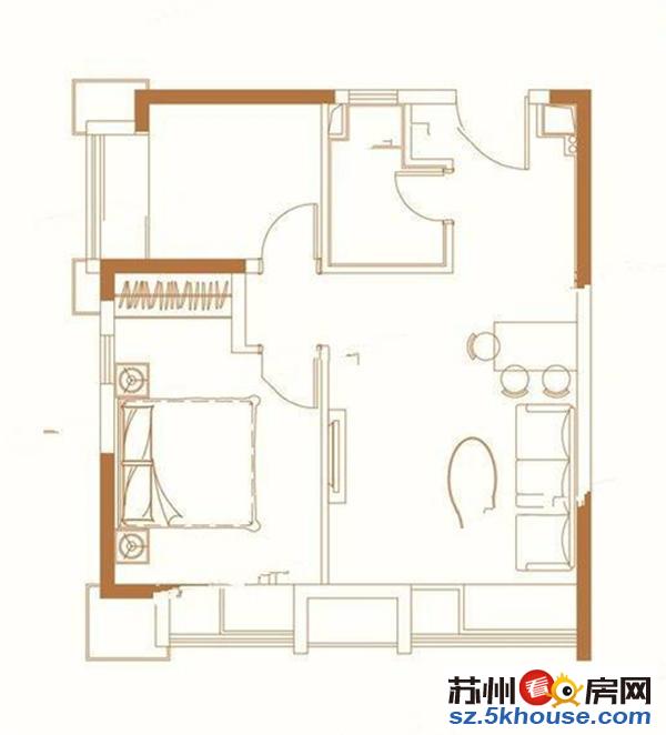 2号线 金谷路 创意产业园附近 东方文荟苑 精装