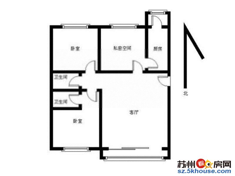 东湖林语 大三房 三个房间都很大 真实图片 随时看房