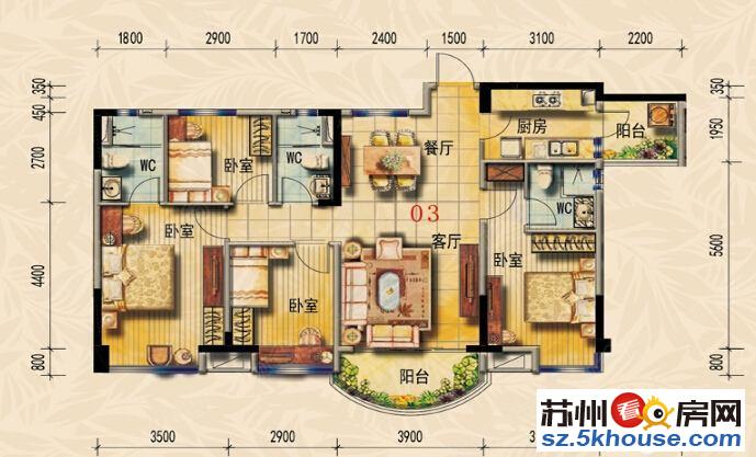 塔园路上馨泰花园招商学府佳兆业悦峰大四房大空间家电齐全拎包住