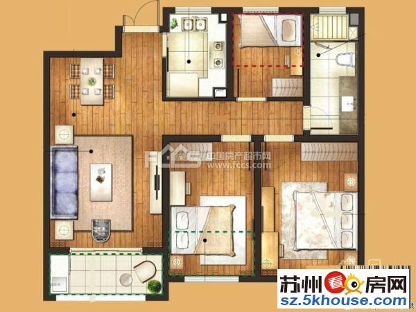 园区独墅湖车坊淞泽家园文荟苑三室整套出租近产业园纳米园