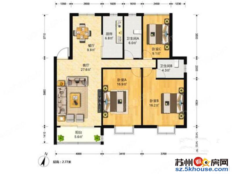 地铁口澄和家园精装两房 家具家电齐全拎包入住交通便利