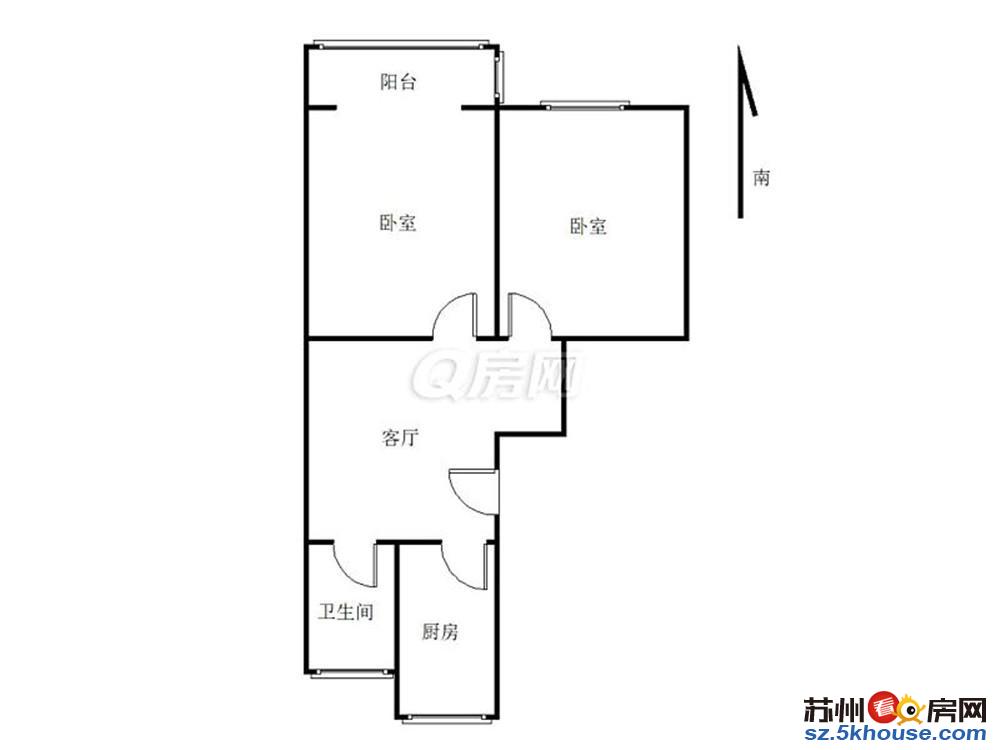 东港新村六组团 精装修小三房 四楼 家电齐全拎包入住