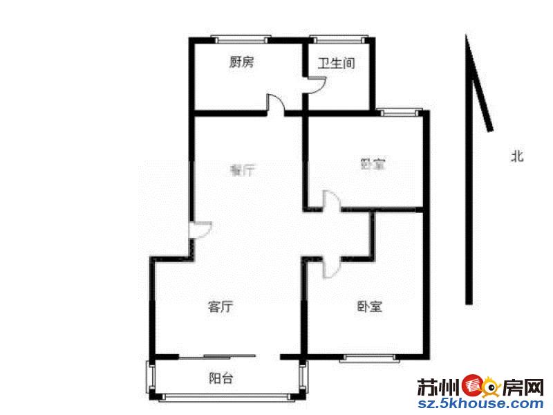 新旅城精装2房 婚房自住装修 拎包可住 南北通透 家具全新