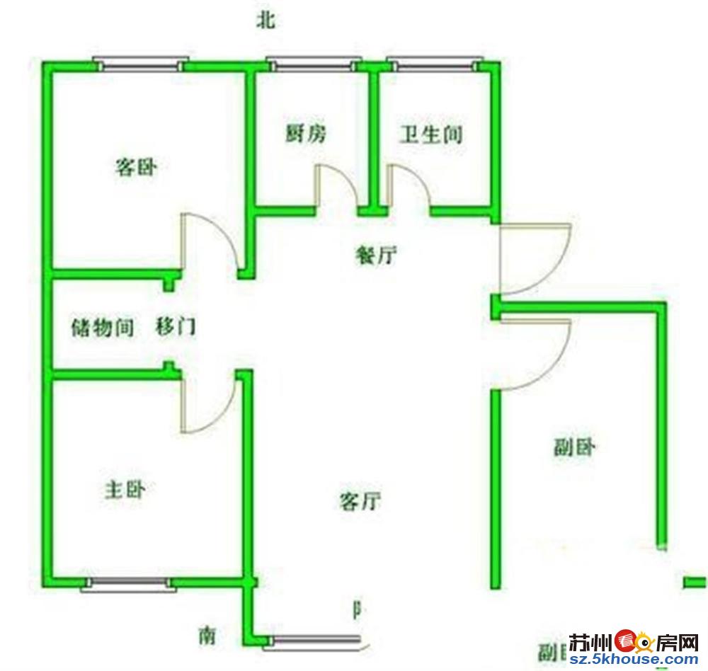 胥江新村 无中芥费 可月付 随时看房 押一付一 胥江路