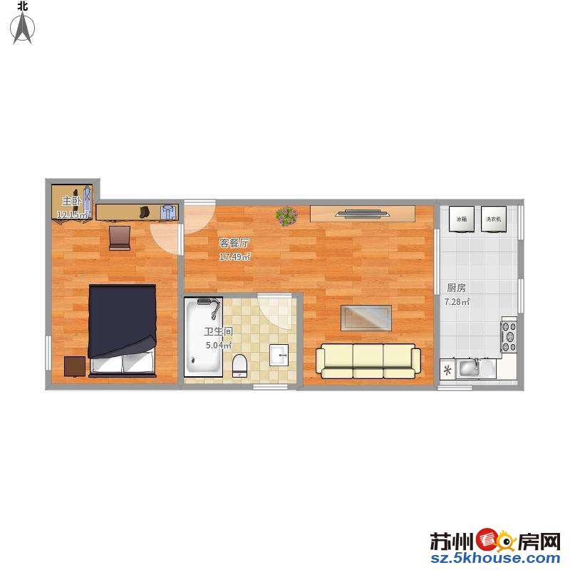 石路天虹 西城永捷 国展中心精装一室公寓 随时看房 拎包入住