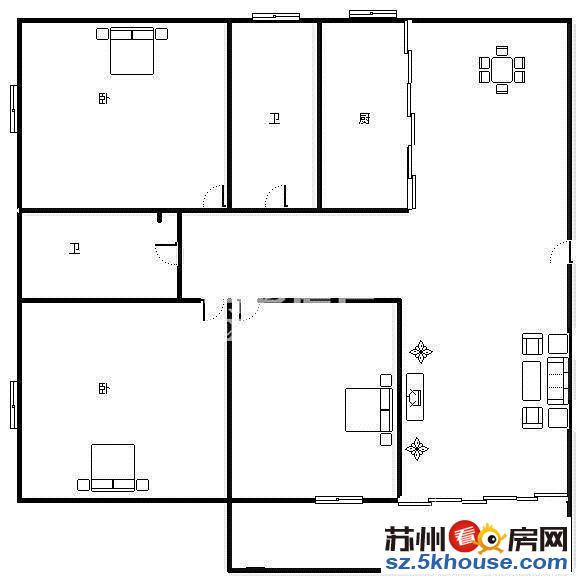 苏州SBS旁合景领汇广场精装3室公寓出租楼下地铁民用水电