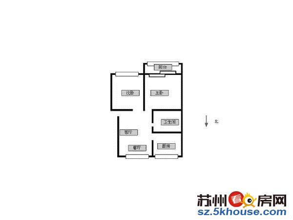 园区斜塘联丰广场欧尚附近敦煌新村一区 2室1厅1卫出租