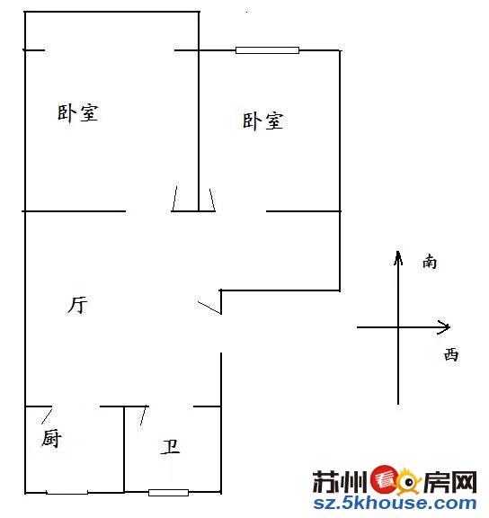 新上 解放新村 两房出租 价格实惠 看房方便 采光好 大润发