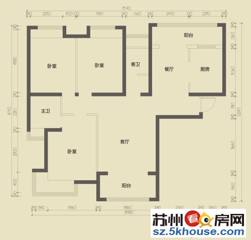 枫津新村精装三室一厅 枫桥丽舍附近 家具齐全 拎包入住