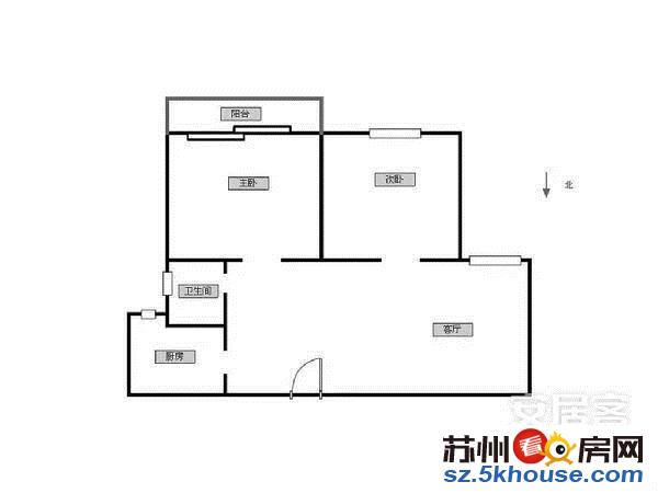 澄和家园 精装两房 2600 两房朝南 采光好 拎包入住