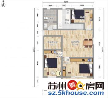 简装三房 家电齐全 不收中芥季付 盘门路 新市桥慕课 潘多拉