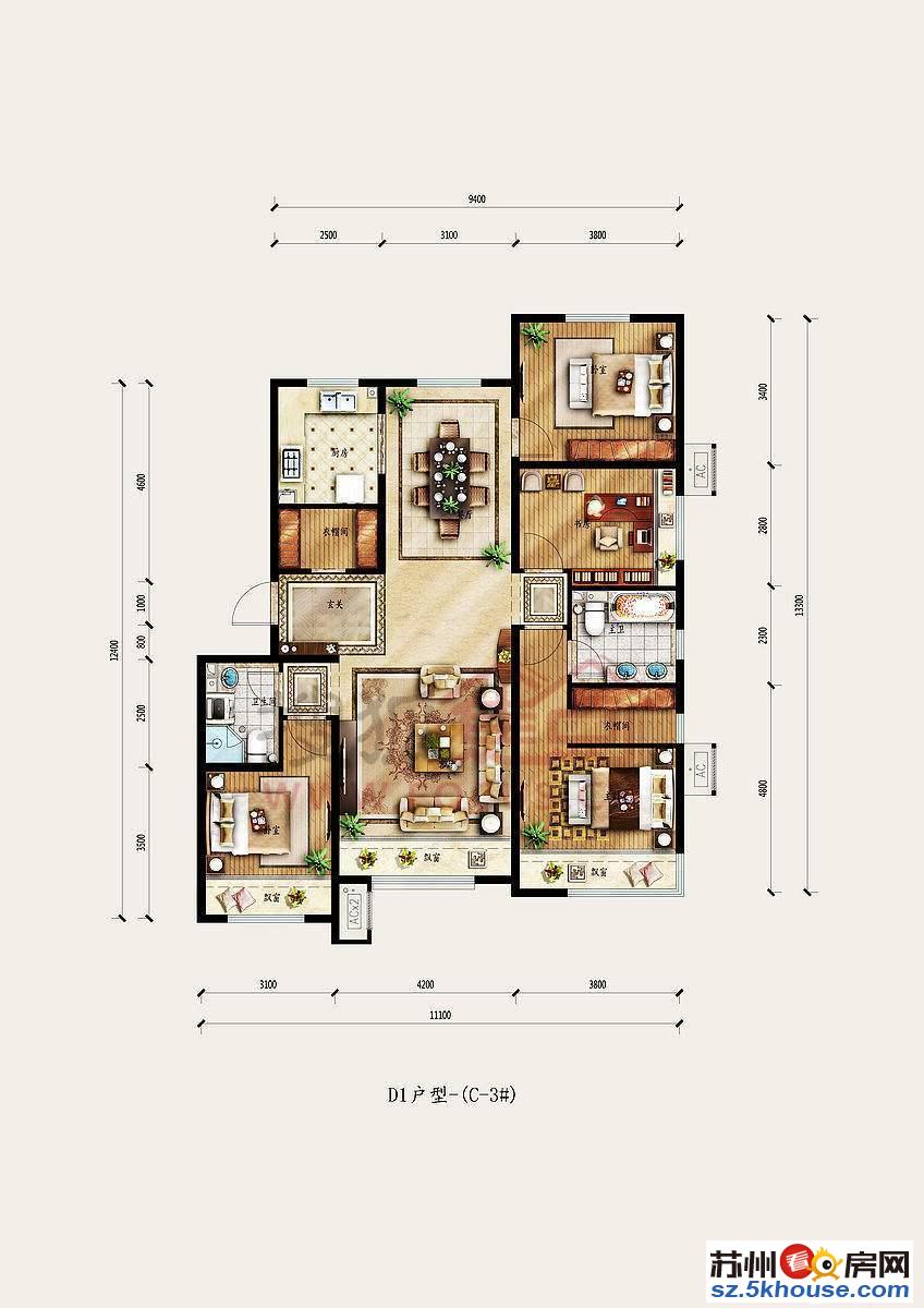 甫澄花园南北通透 好格局 地段 急租 家电齐全 拎包入住