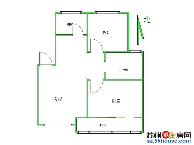 阿卡迪亚二区精装修两室 采光好有钥匙